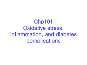 Chp101 Oxidative stress, inflammation, and diabetes complications