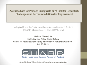 State Healthcare Access Research Project (SHARP): Hepatitis C