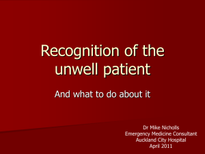 Unwell patient (PPT-3