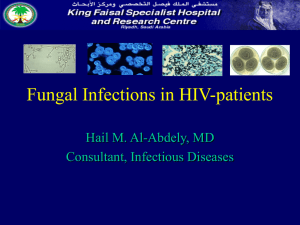 Fungal Infections in HIV