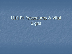 U13 Vital Signs