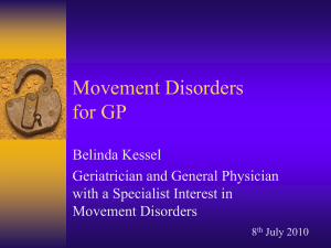 Movement Disorders for GP Registrars
