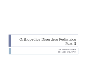 Orthopedics Disorders Pediatrics Part II