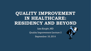 why quality improvement?