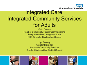 Integrated Community Services for Adults