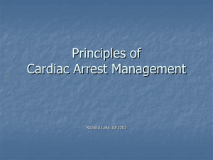 Principles of Cardiac Arrest Management