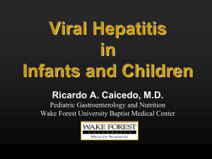 Viral Hepatitis in Infants and Children