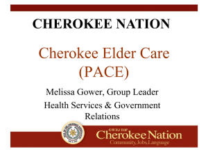 cherokee nation - The Oklahoma Health Care Authority