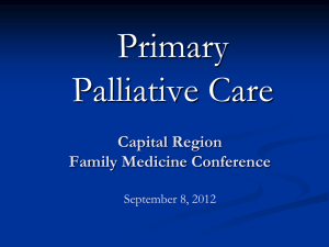 Palliative Care & Hospice - New York State Academy of Family