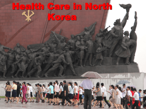 North Korea Health systems