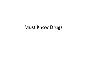 must-know-drugs
