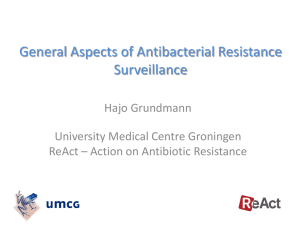 General Aspects of Antibacterial Resistance (ABR) Surveillance
