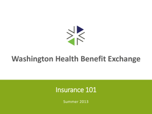 Health Insurance 101 - Washington Health Benefit Exchange