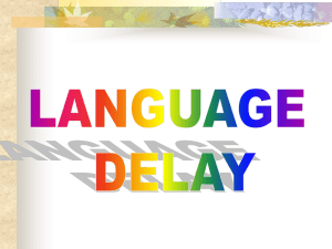 Expressive Language Delay