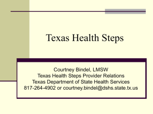 Texas Health Steps Presentation