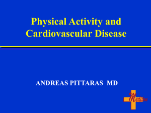 Physical Activity and the Incidence of Coronary Heart Disease