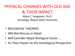 PHYSICAL CHANGES WITH OLD AGE & THEIR IMPACT