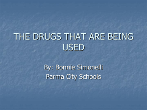 THE DRUGS THAT ARE BEING USED