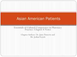 Asian Patients - American Pharmacists Association