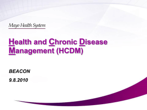 HCDM - Mayo Clinic Informatics