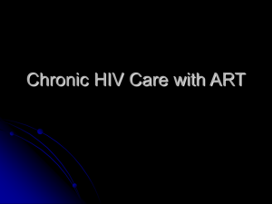 Chronic HIV Care with ART