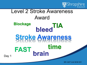 Stroke Awareness - Skills for Care