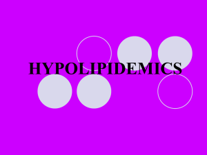 HYPOLIPIDEMICS