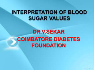 interpretation of blood sugar