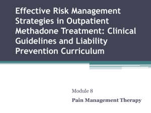 Module 8: Pain Management Therapy