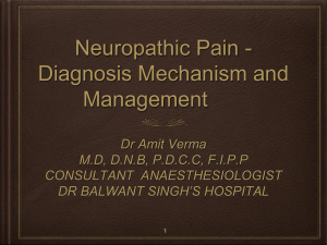 Neuropathic Pain - Medical Council of Guyana
