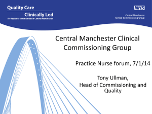 Our CCG - NHS Manchester