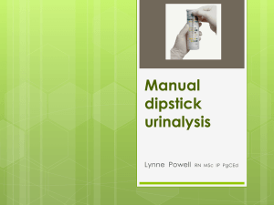 urinalysis  - Health in Wales