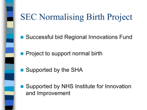SEC Normalising Birth Project