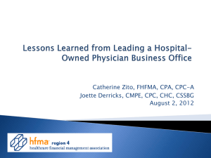Lessons Learned from Leading a Hospital