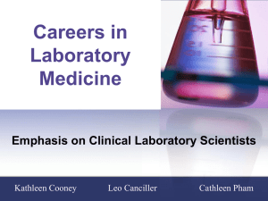 Careers in Laboratory Medicine Presentation
