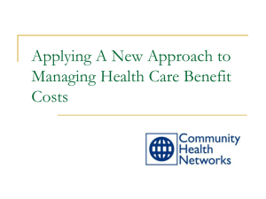 Community Health Networks Overview