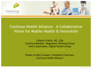 Continua Health Alliance - International Research Center