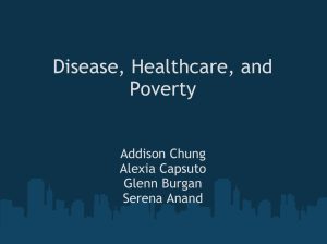 Disease, Healthcare, and Poverty