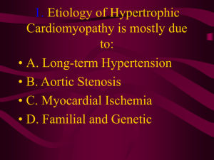 1. Etiology of Hypertrophic Cardiomyopathy is mostly due to: