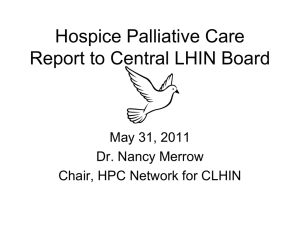 Hospice palliative care - CHPCN website (www.centralhpcnetwork.ca)
