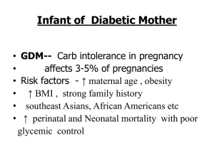 Infant of Diabetic Mother