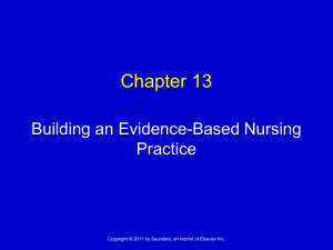 Chapter 13 Using Research in Nursing Practice with a Goal