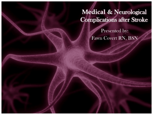Medical & Neurological Complications after Stroke