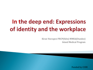 In the deep end: Expressions of identity and the workplace