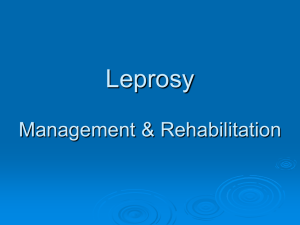 Leprosy Hansen`s disease.