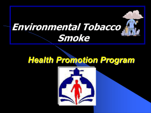 Environmental Tobacco Smoke - Corporate Wellness Programs