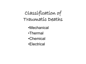 Classification of Traumatic Deaths