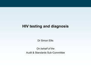 2010-11 survey of HIV testing policy and practice and audit