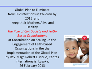 Global Plan - Caritas Internationalis Presentation