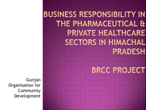 Business Responsibility in the Pharmaceutical and